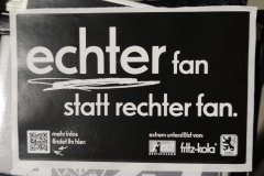 Echter Fan statt rechter Fan_Aufkleber