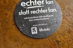 Echter Fan statt rechter Fan_Bierdeckel