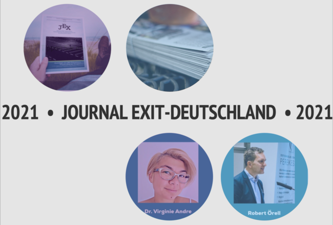 Cover Jahresrückblick 2021 - Journal EXIT-Deutschland